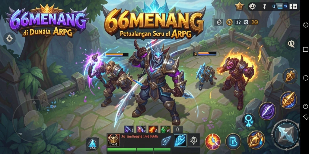 Gameplay seru dari 66MENANG dalam pertarungan ARPG.