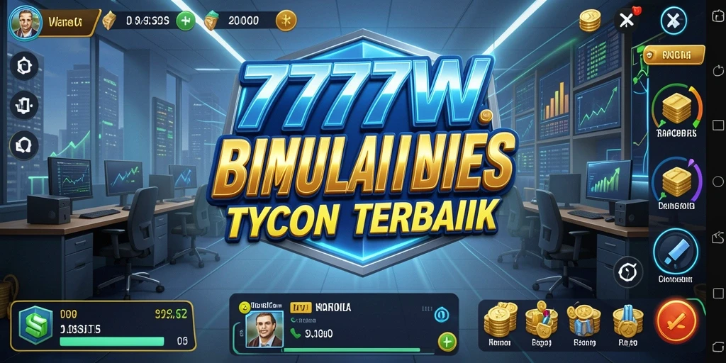 Tampilan menarik gameplay 7777W dalam membangun kerajaan bisnis.