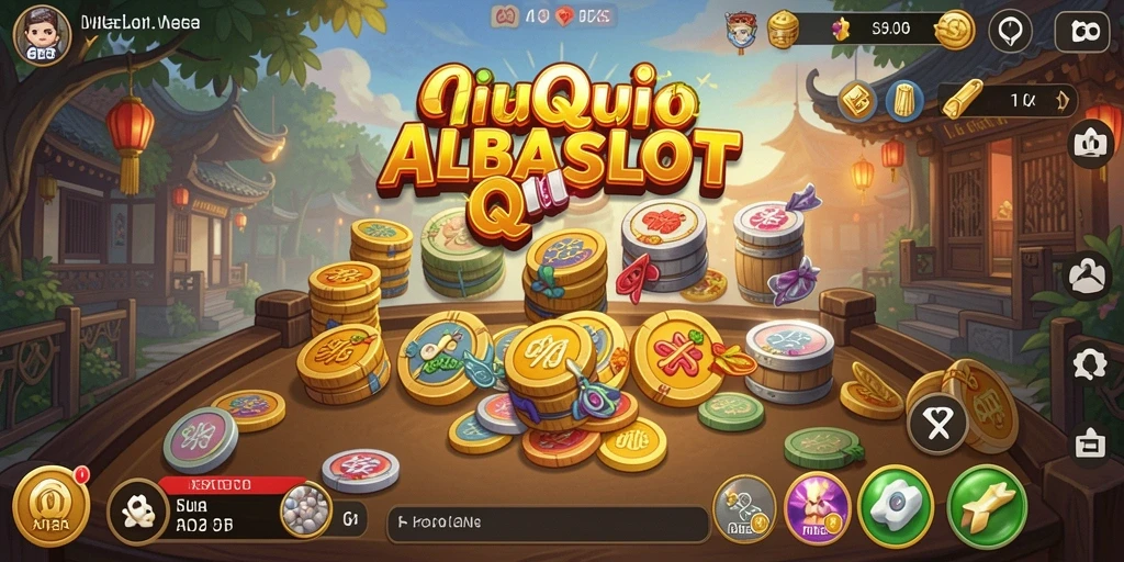 Gameplay seru ALBASLOT dengan kartu QiuQiu.