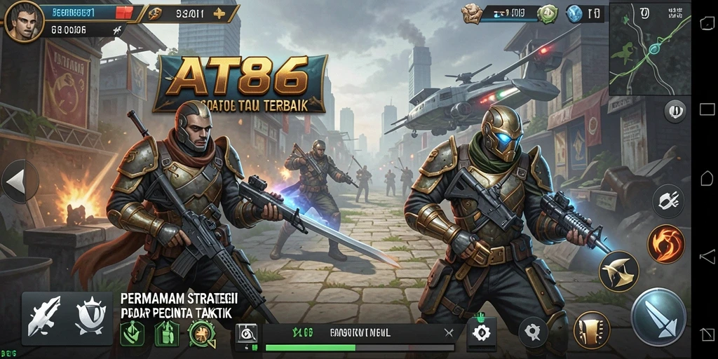 Tampilan gameplay AT866 yang menegangkan dan strategis.