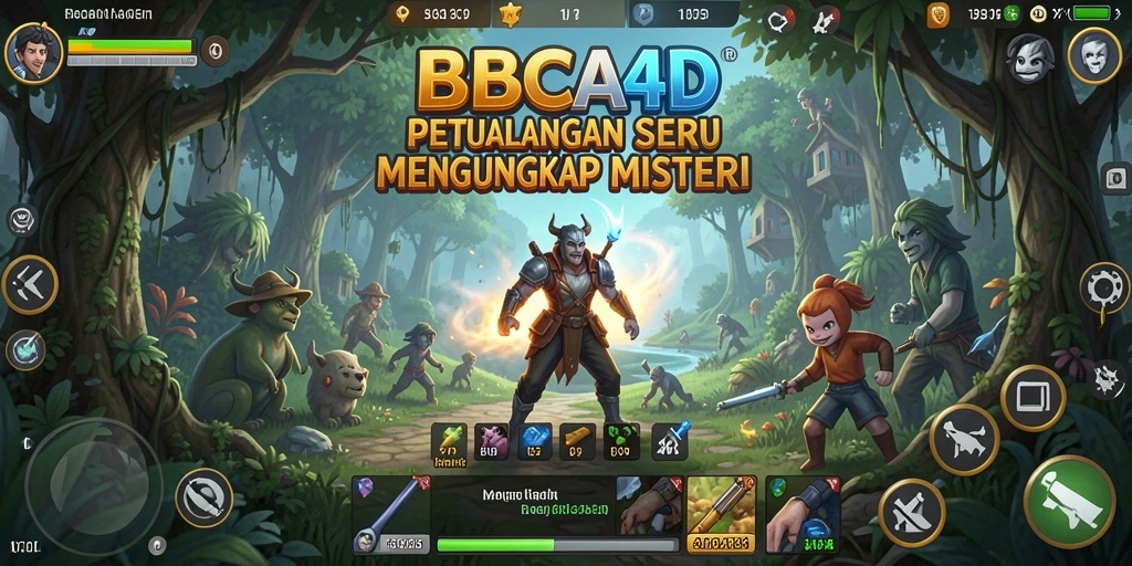 Screenshot gameplay BBCA4D menunjukkan aksi petualangan yang mendebarkan.
