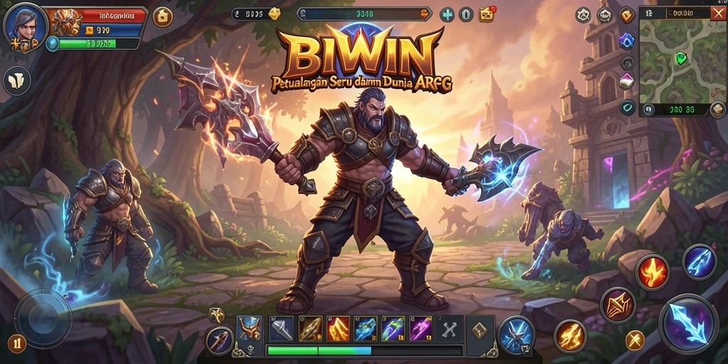 Tampilan gameplay BIWIN yang mendebarkan dalam genre ARPG.