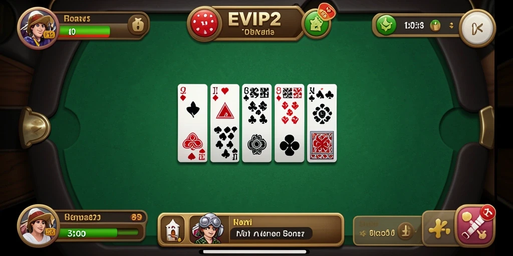 Tampilan gameplay seru dari EVIP2 dengan berbagai mode Domino.