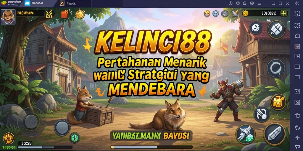 Tampilan menakjubkan dari gameplay KELINCI88 yang penuh aksi Tower Defense.