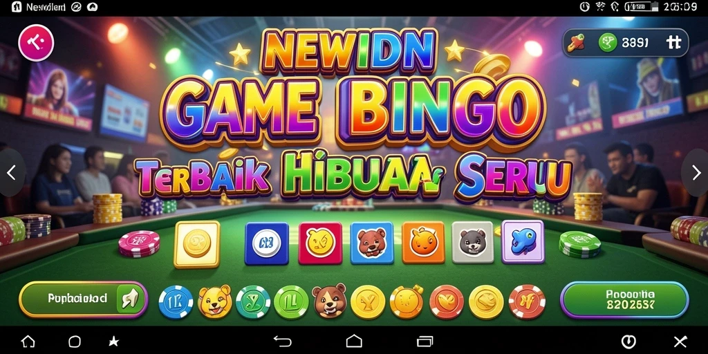 Screenshot gameplay NEWIDN yang menunjukkan keseruan bermain Bingo.