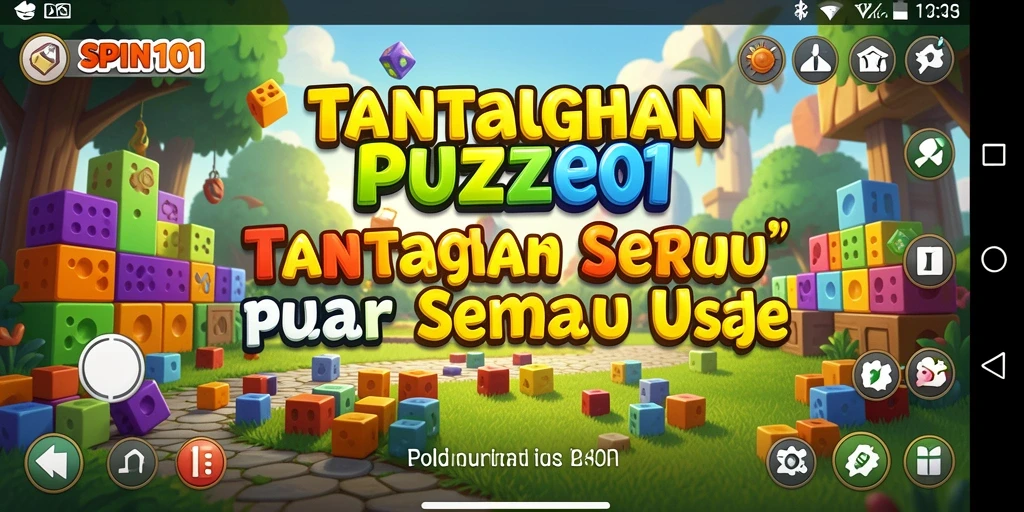Tampilan gameplay seru dari SPIN101 dengan teka-teki menantang.