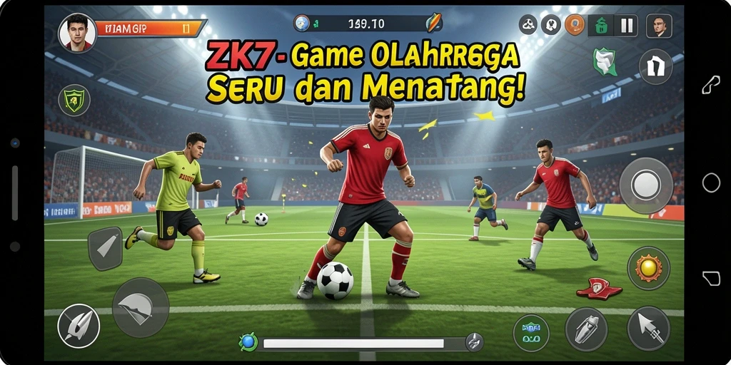 Tampilan gameplay ZK7 yang menakjubkan dan mendebarkan.